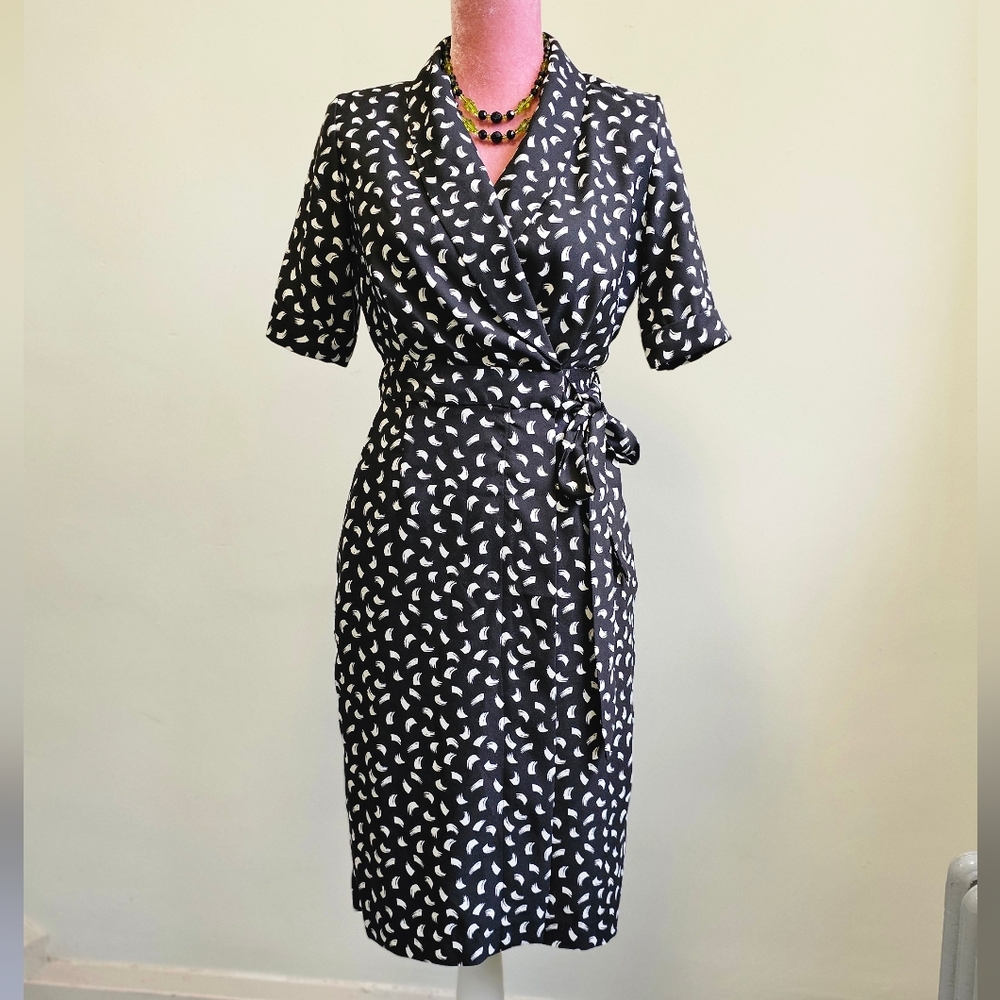 Calvin Klein vintage wrap dress, size 0